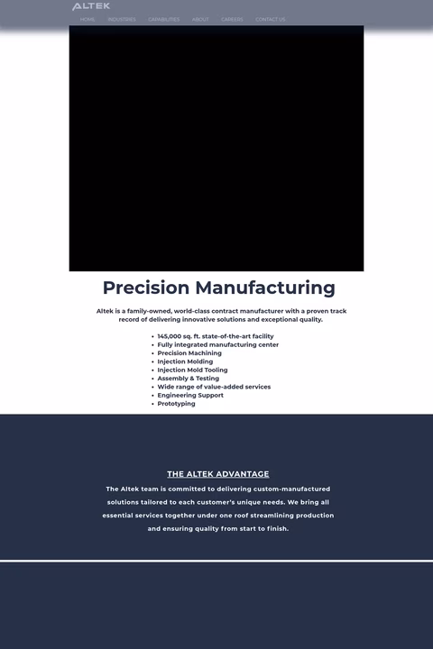 Altek-Manufacturing Homepage 1440px