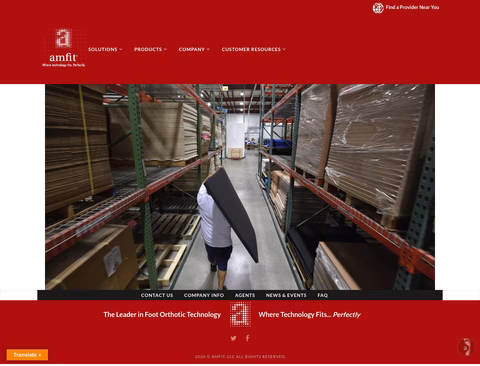 Amfit Homepage 1440px