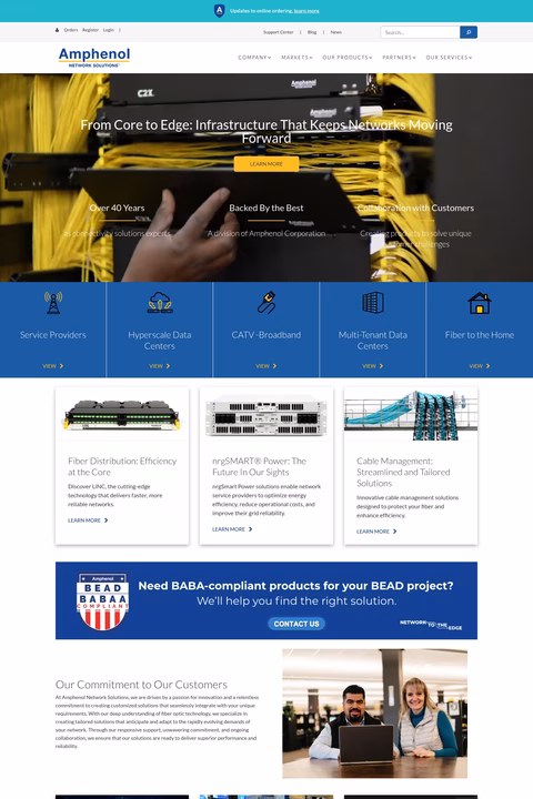 Amphenol-Network-Solutions Homepage 1440px
