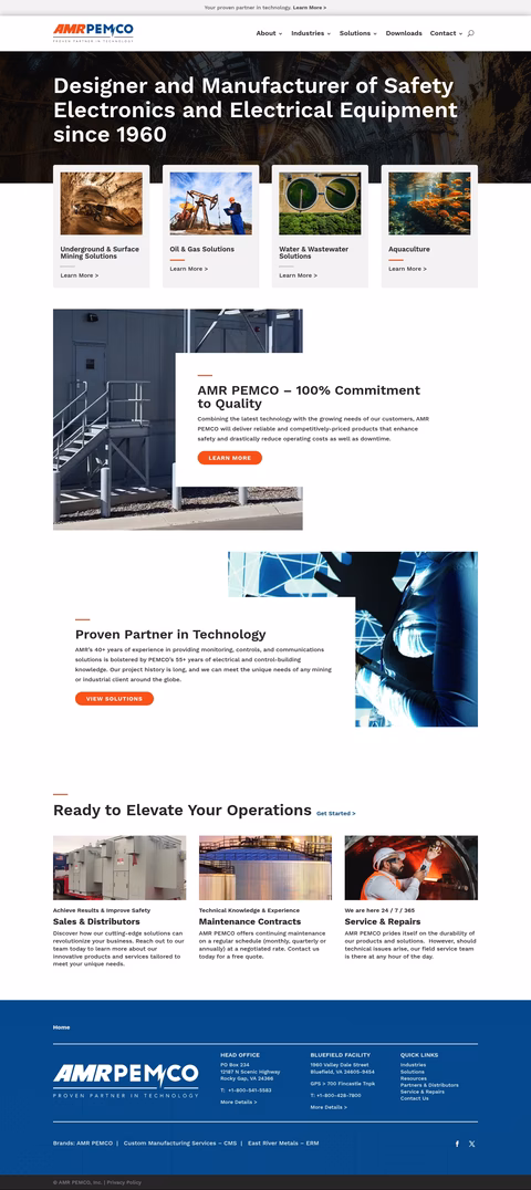 Amr-Pemco Homepage 1440px