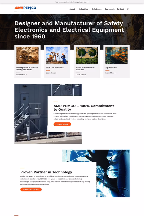 Amr-Pemco Homepage 1440px