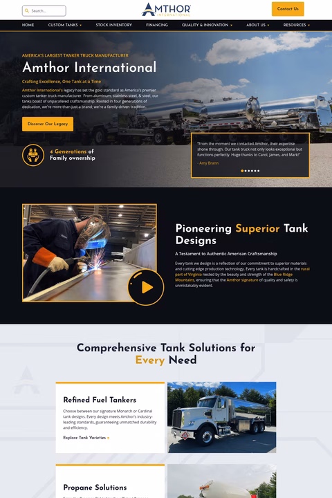 Amthor-International Homepage 1440px