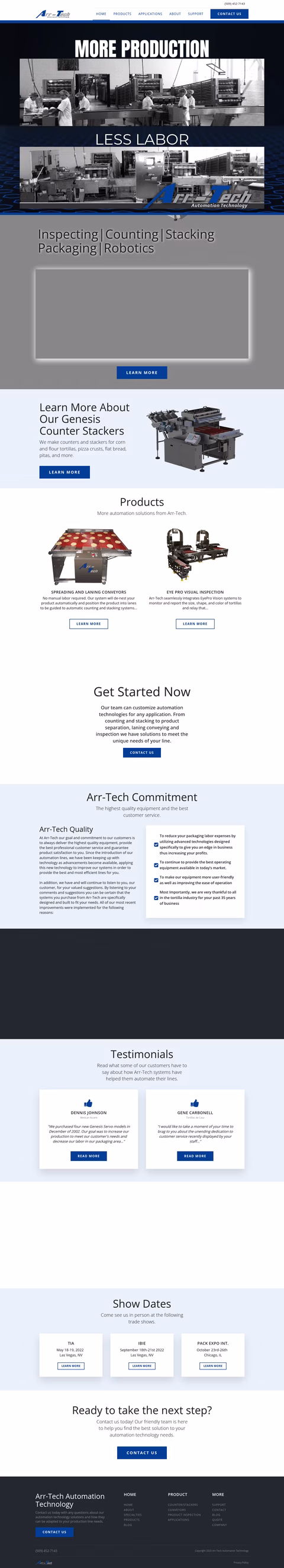 Arr-Tech-Manufacturing Homepage 1440px
