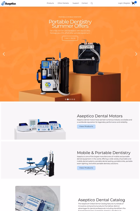 Aseptico Homepage 1440px