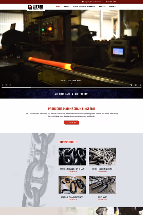 Lister-Chain-Forge Homepage 1440px