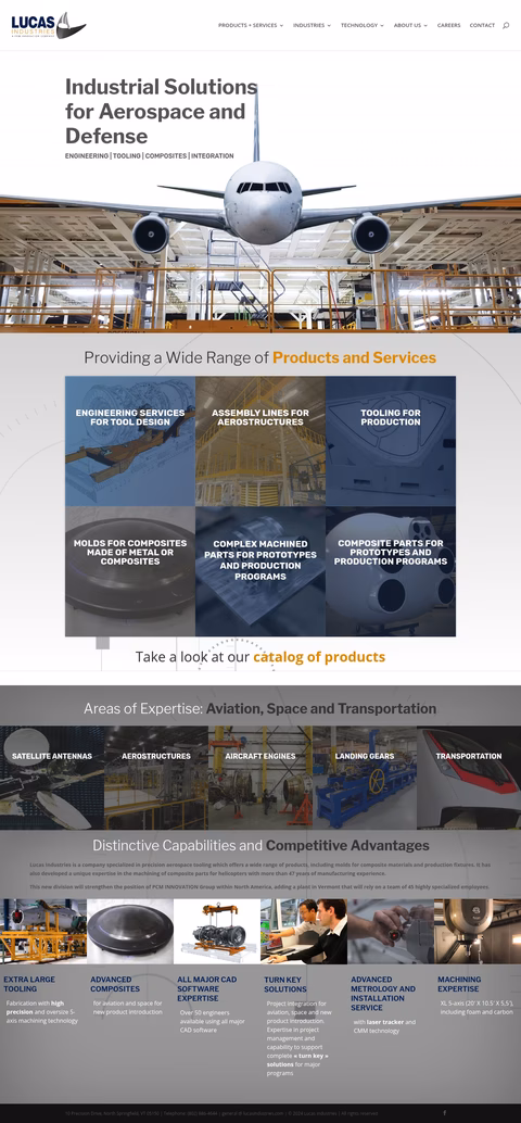 Lucas-Industries Homepage 1440px