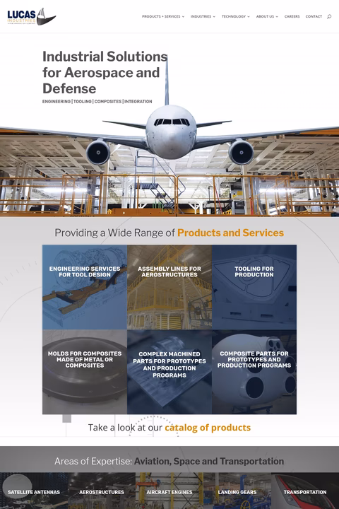 Lucas-Industries Homepage 1440px