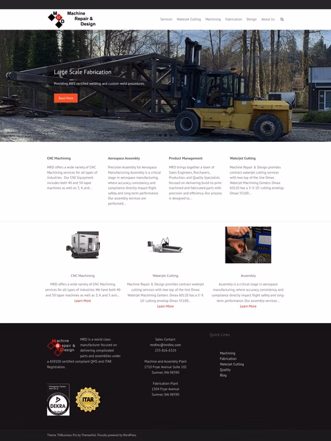 Machine-Repair-Design Homepage 1440px