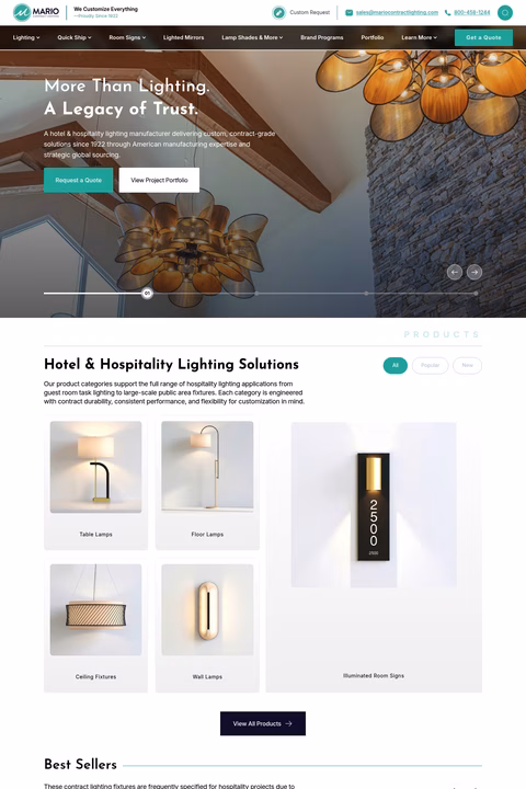 Mario-Contract-Lighting Homepage 1440px