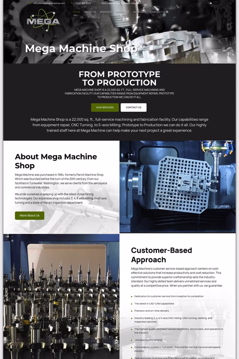 Mega-Machine-Shop Homepage 1440px
