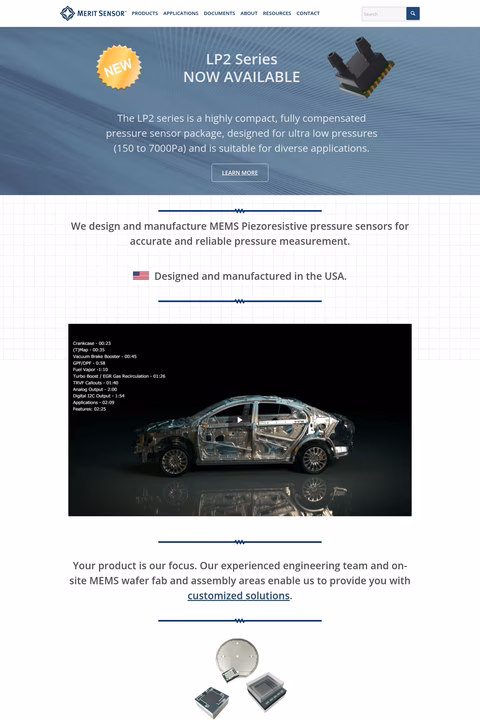 Merit-Sensor-Systems Homepage 1440px