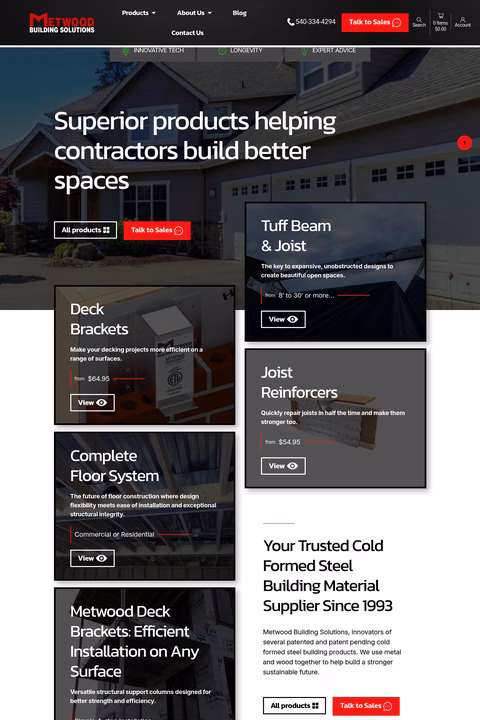 Metwood-Building-Solutions Homepage 1440px