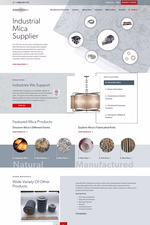 Asheville-Mica Homepage 1440px