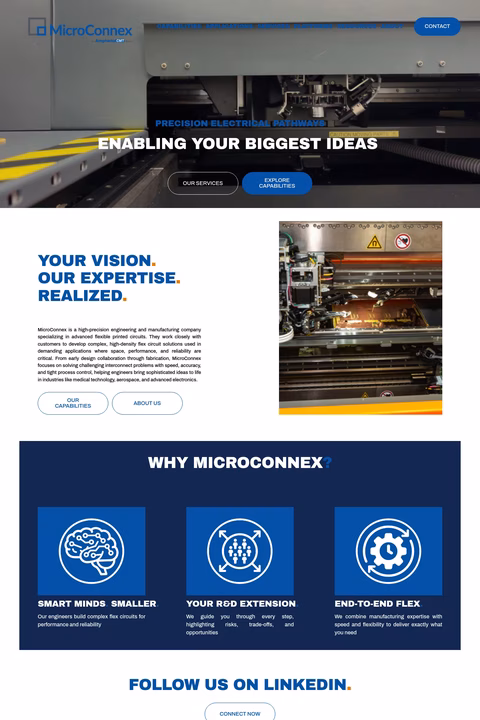 Microconnex Homepage 1440px