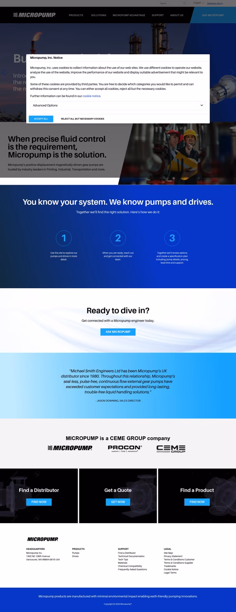 Micropump Homepage 1440px