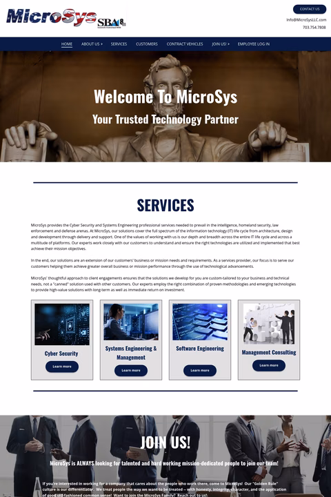Microsys Homepage 1440px