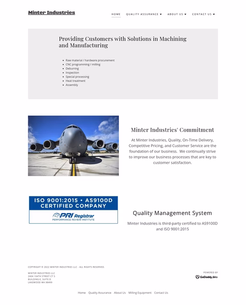 Minter-Industries Homepage 1440px