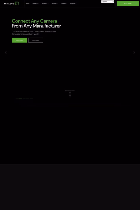 Mirasys Homepage 1440px