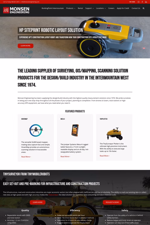 Monsen-Engineering Homepage 1440px