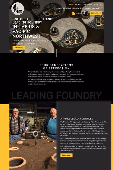 Morel-Industries Homepage 1440px