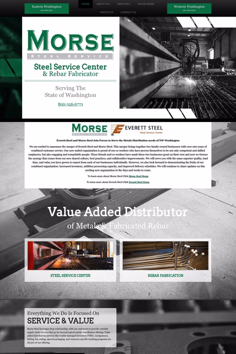 Morse-Steel-Service Homepage 1440px