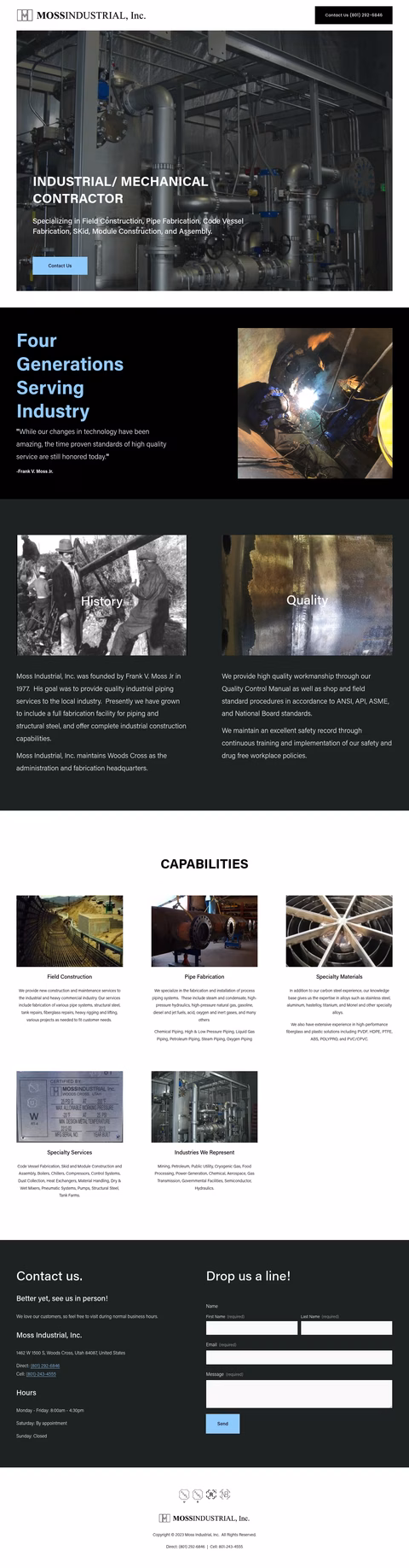 Moss-Industrial Homepage 1440px