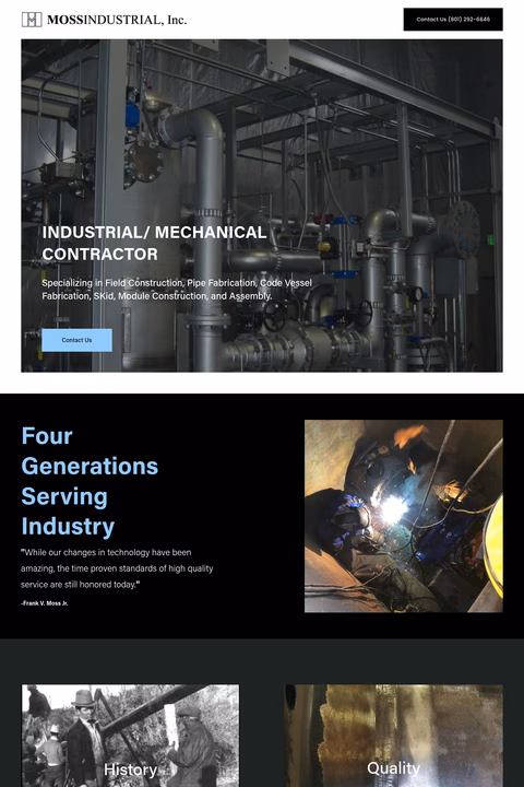 Moss-Industrial Homepage 1440px