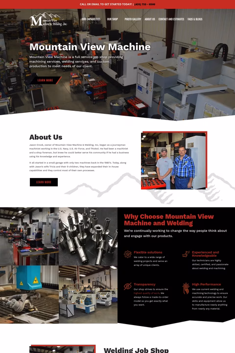 Mountain-View-Machine-Welding Homepage 1440px