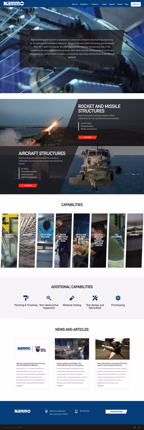 Nammo-Composite-Solutions Homepage 1440px
