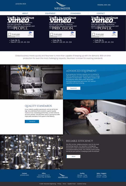 Neumeier-Engineering Homepage 1440px