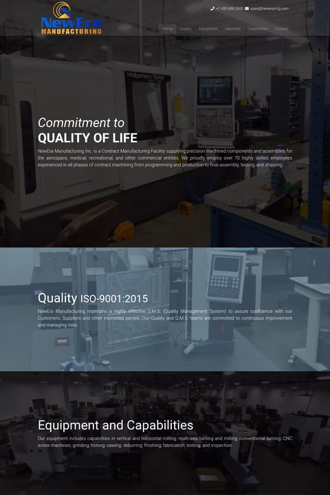 Newera-Manufacturing Homepage 1440px