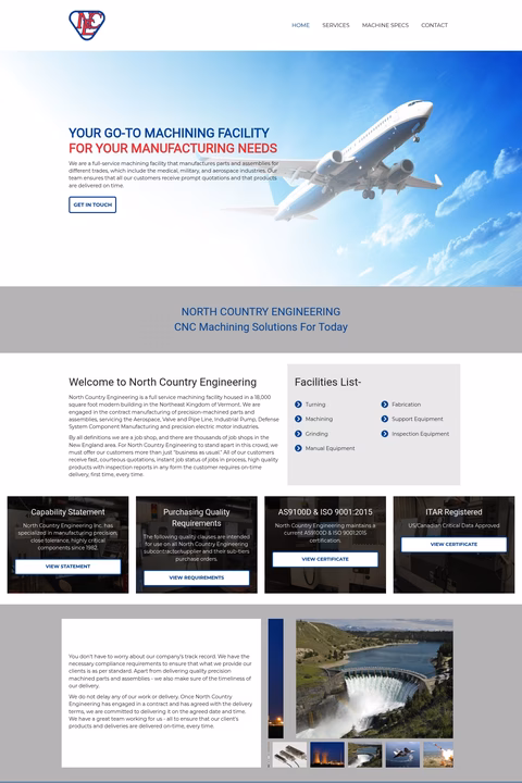 North-Country-Engineering Homepage 1440px
