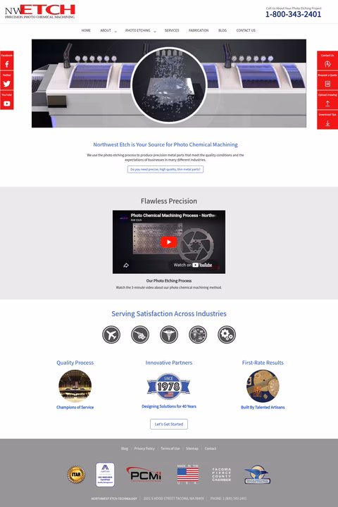 Northwest-Etch-Technology Homepage 1440px