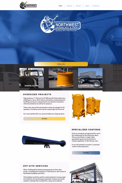 Northwest-Sandblast-Paint Homepage 1440px