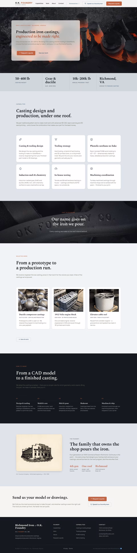 Ok-Foundry Homepage 1440px