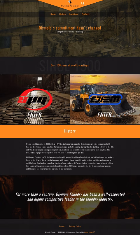 Olympic-Foundry Homepage 1440px