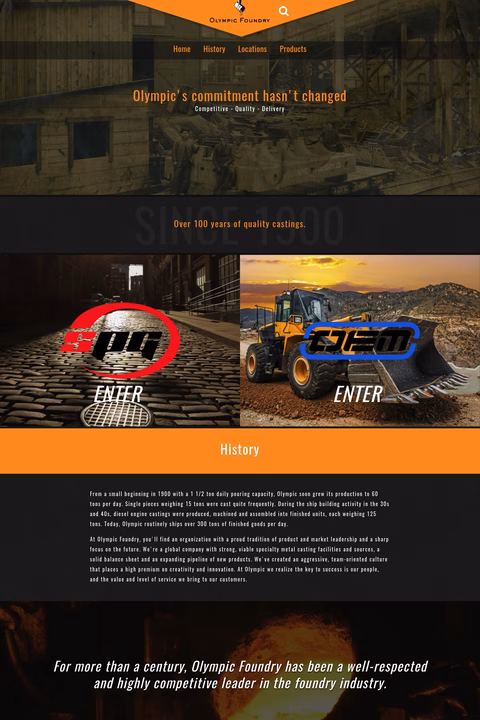 Olympic-Foundry Homepage 1440px