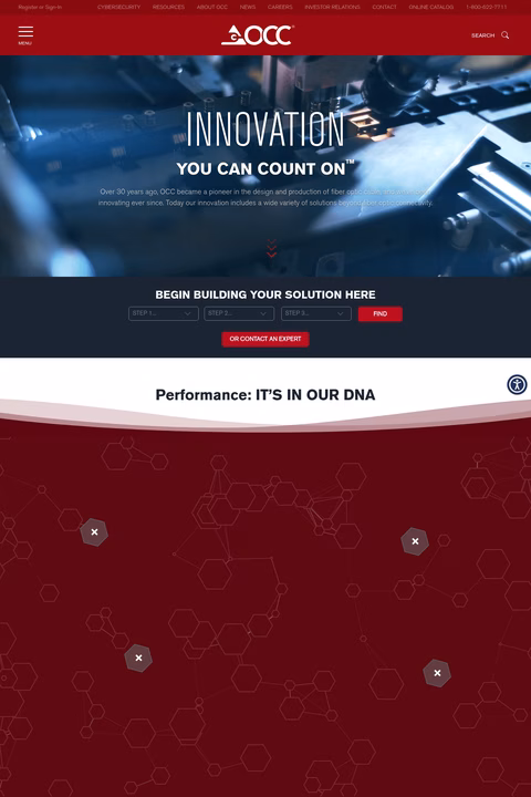 Optical-Cable-Corporation Homepage 1440px