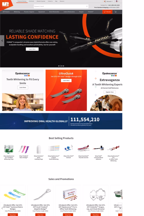 Ultradent-Products Homepage 1440px