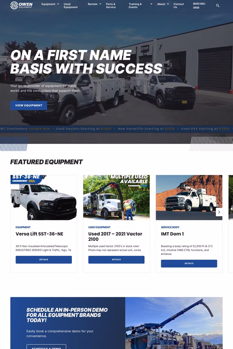 Owen-Equipment Homepage 1440px