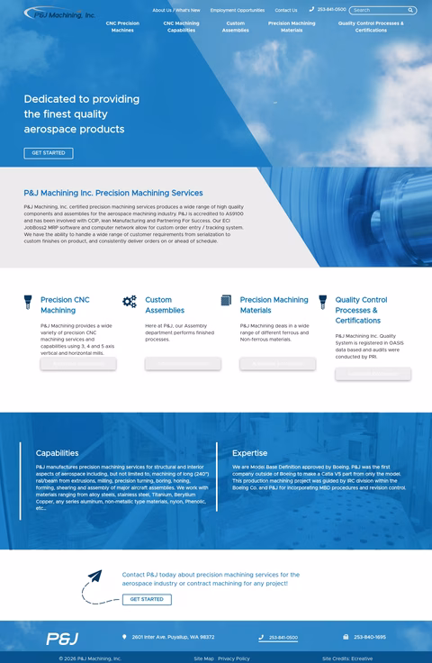 P-J-Machining Homepage 1440px