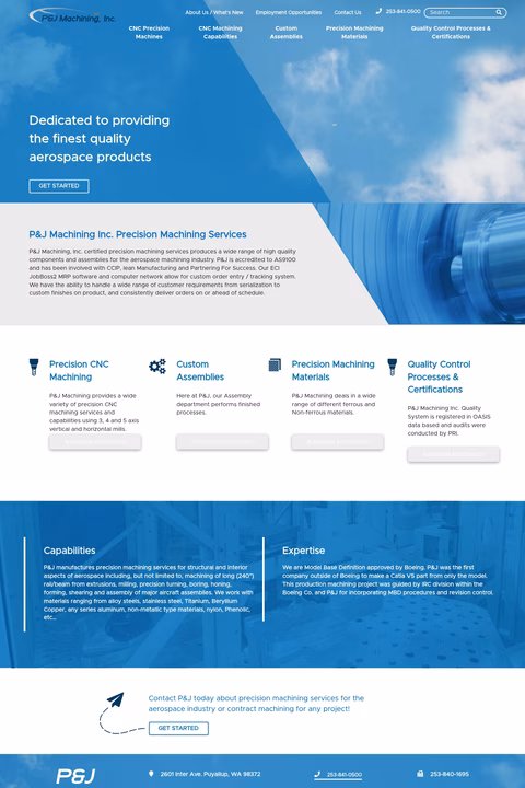P-J-Machining Homepage 1440px