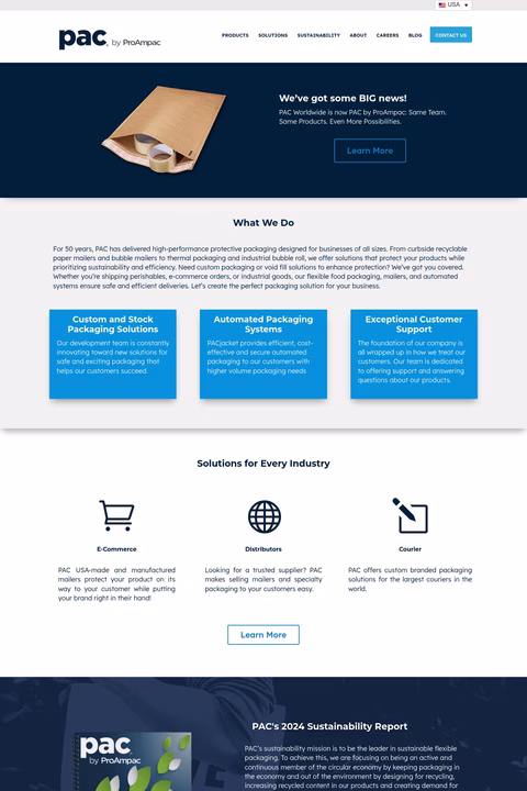 Pac-Worldwide Homepage 1440px