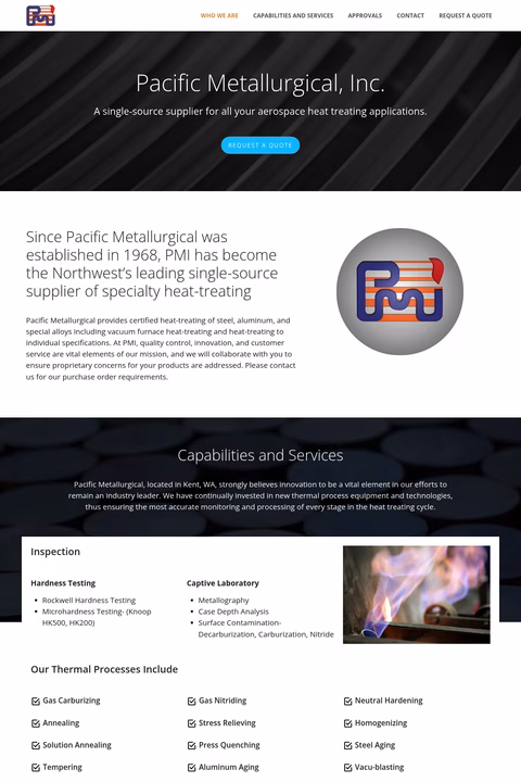 Pacific-Metallurgical Homepage 1440px