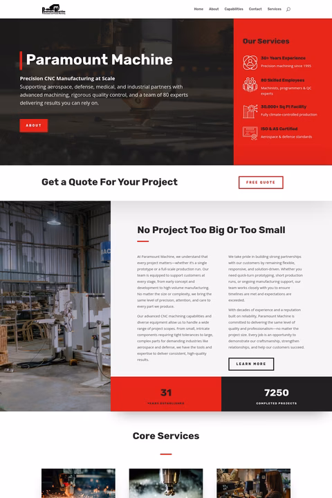 Paramount-Machine Homepage 1440px