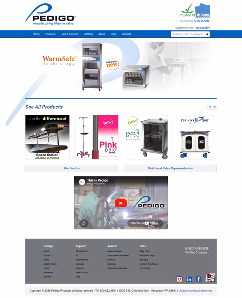 Pedigo-Products Homepage 1440px