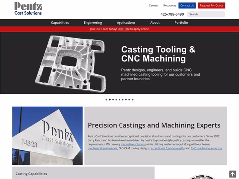 Pentz-Cast-Solutions Homepage 1440px
