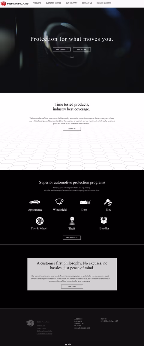 Permaplate Homepage 1440px