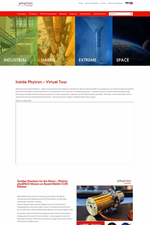 Phytron Homepage 1440px