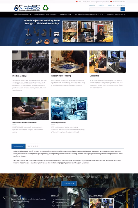 Piller-Aimmco Homepage 1440px